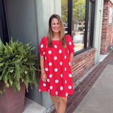Gameday Polka Dot Dress