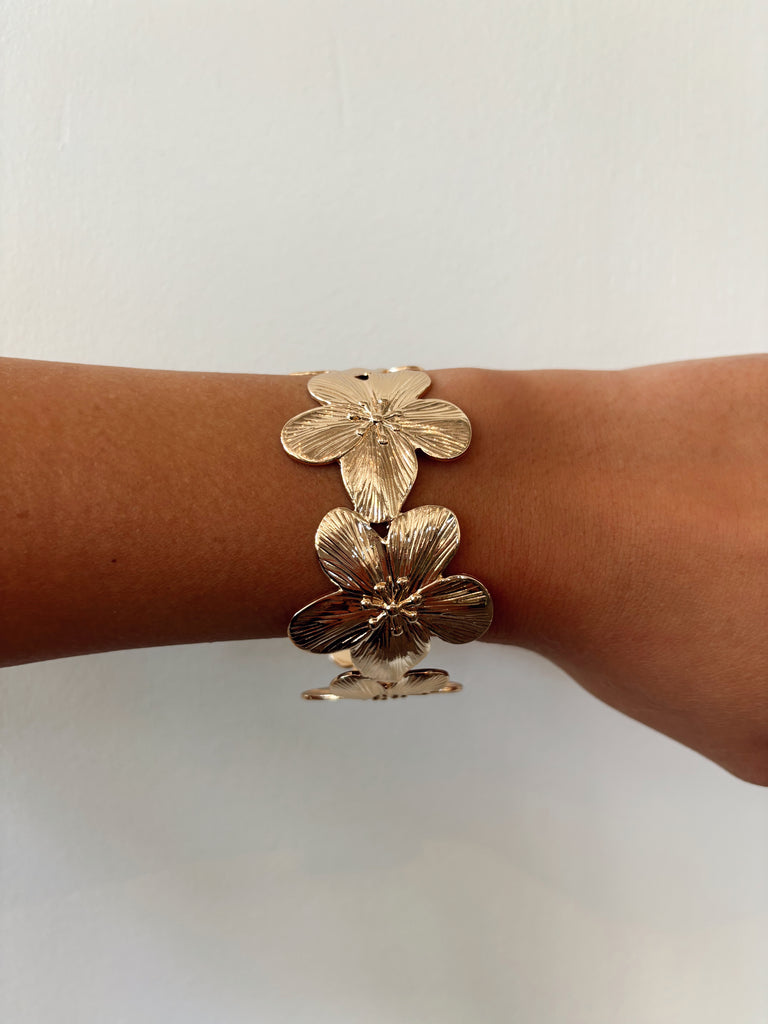 Flower Cuff Bracelet