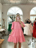 Pink Plaid Gingham Dress