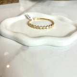 Linked MOP Clover Bangle Bracelet