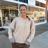 Harvest Check Cardigan