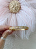 Clover Pave CZ Bangle Bracelet