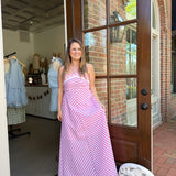 Strawberry Breeze Maxi Dress