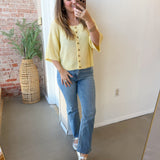 High Rise Crop Flare Jeans