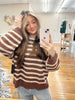 Chocolate Striped Sweater