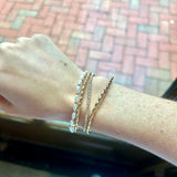Champagne Shimmer Stack- Bracelets