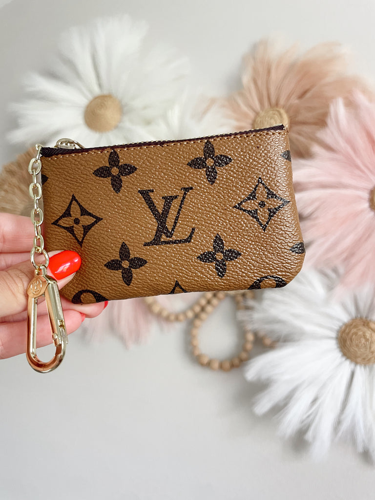 Livin' Lux Brown Light Brown Key Chain Wallet