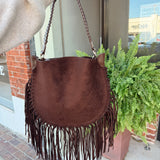 On the Fringe Bag- Chocolate