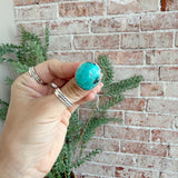 925 Sterling Silver Turquoise Statement Ring 2