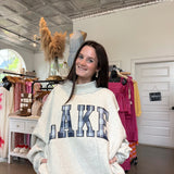 Lake / Mountain Reversible Day Plaid Crewneck