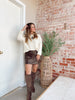 On Edge Leather Mini Skirt
