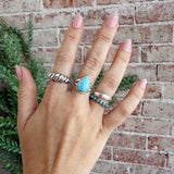 925 Sterling Silver Turquoise Statement Ring 8