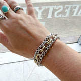 Water Resistant Magnetic Bracelets- Silver and Gold Chain