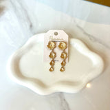 Multi Flower Linked Earrings