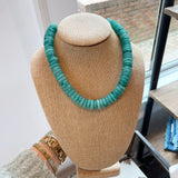Large Rondelle Beads- Turquoise