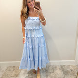 Boho Baby Dress in Blue