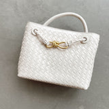 Blakely Woven Crossbody in White