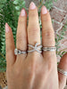 Pave Silver Starfish Ring