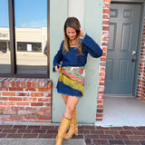 Crane Silk Fringe Scarf