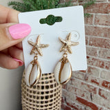 Star and Shell Earrings