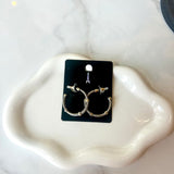 Cable Hoop Earrings