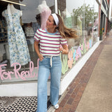 Wide Leg Drawstring Jeans