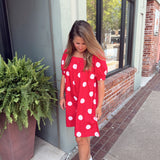 Gameday Polka Dot Dress