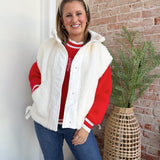 Mocha Frap Vest in White