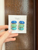 Green and Blue Bubble Earrings