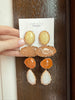 Summer Stone Earrings in Yellow and Orange