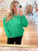 Ready to Go Sweater in Kelly Green