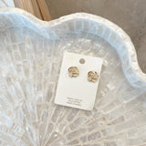 Gold Dipped Swirl Earrings