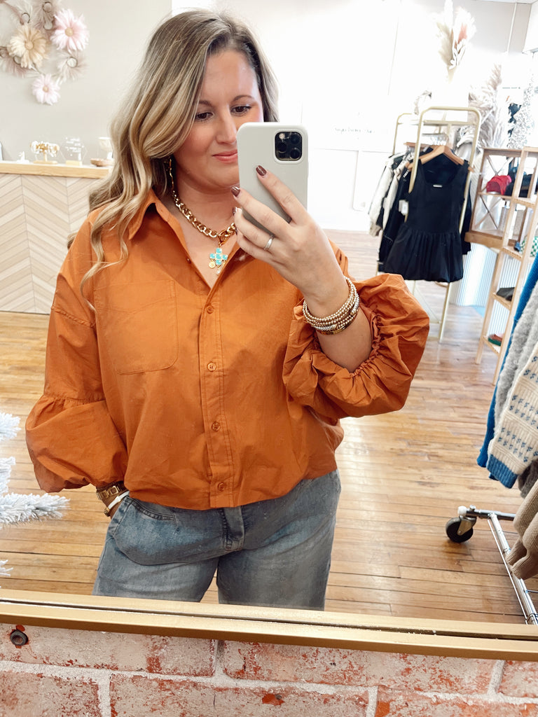 Fifth Avenue Top in Orange