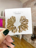 Textured Fan Earring in Gold