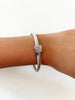 Classy Girl Single Knot Bracelet Silver