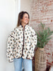 Cream Floral Fleece Jacket