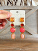 Vintage Style Earrings Pink