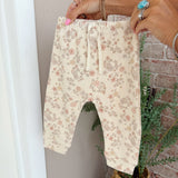 Quincy Mae Drawstring Pant Floral Vine