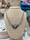 Livin' Lux Triangle Necklace in Black