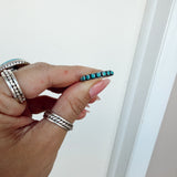 Turquoise 925 Sterling Silver Studded Ring
