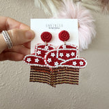 Crimson Cowboy Earrings