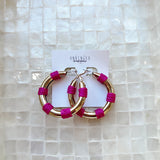 Summertime Hoop in Pink