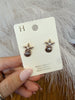 Gold Dipped Starfish and Shell Earrings