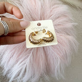 Rope Textured Metal Hoops
