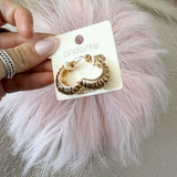 Rope Textured Metal Hoops