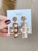 Crosses & Pearl Earrings