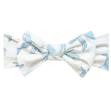 Copper Pearl Knit Headband Bow- Daphne