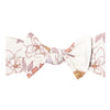 Copper Pearl Knit Headband Bow- Ferra