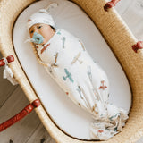 Copper Pearl Knit Swaddle Blanket- Ace
