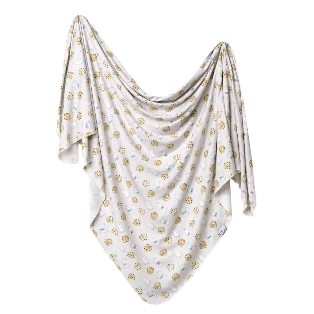 Copper Pearl Knit Swaddle Blanket- Chip